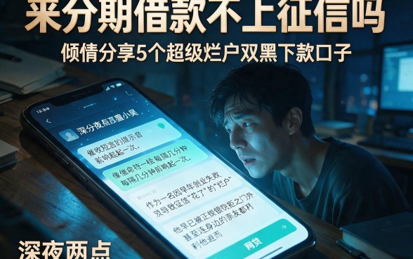 来分期借款不上征信吗,倾情分享5个超级烂户双黑下款口子