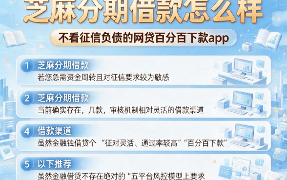 芝麻分期借款怎么样,细致阐述5个不看征信负债的网贷百分百下款app