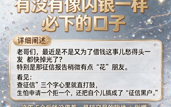 有没有像闪银一样必下的口子，详细阐述5个贷款10万比较容易的软件