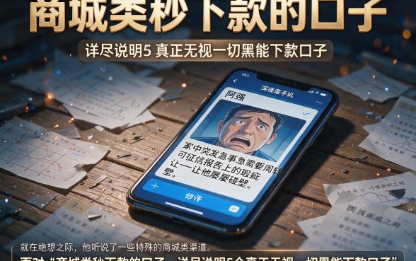 商城类秒下款的口子,详尽说明5个真正无视一切黑能下款口子