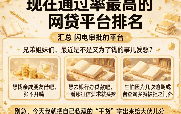 现在通过率最高的网贷平台排名,汇总五个闪电审批的平台