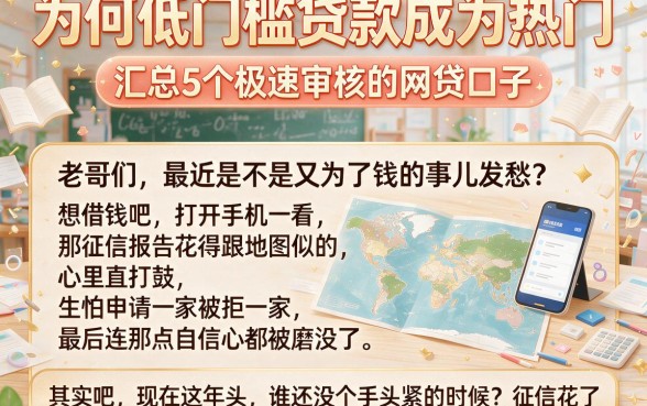 为何低门槛贷款成为热门,汇总5个极速审核的网贷口子