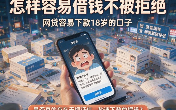 怎样容易借钱不被拒绝,枚举五个网贷容易下款18岁的口子