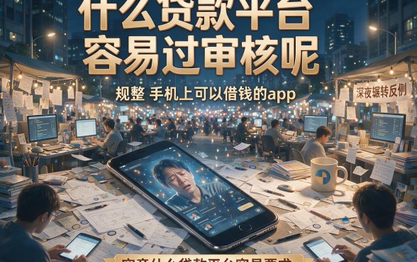 什么贷款平台容易过审核呢,规整5个手机上可以借钱的app