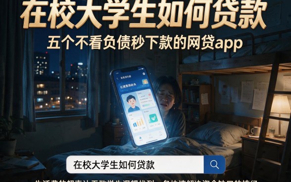 在校大学生如何贷款,揭秘五个不看负债秒下款的网贷app