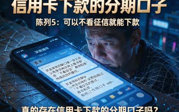信用卡下款的分期口子,陈列5个可以不看征信就能下款的app