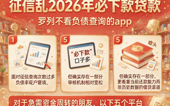 征信乱2026年必下款贷款，罗列5个不看负债查询的app