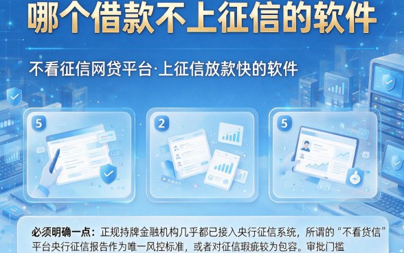哪个借款不上征信的软件,理出5个不看征信网贷平台放款快的软件