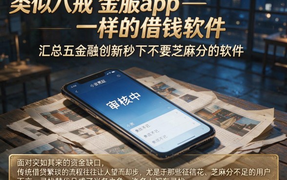 类似八戒金服app一样的借钱软件,汇总五个金融创新秒下不要芝麻分的软件
