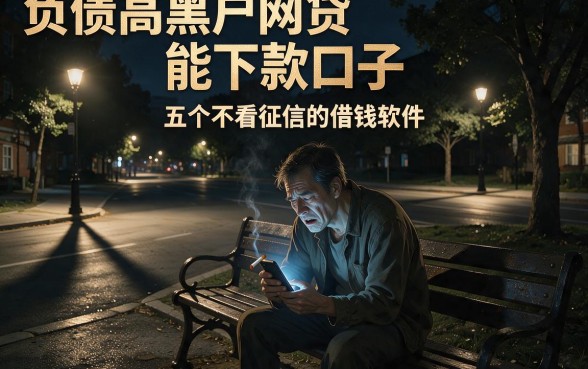 负债高黑户网贷能下款口子,详尽说明五个不看征信的借钱软件