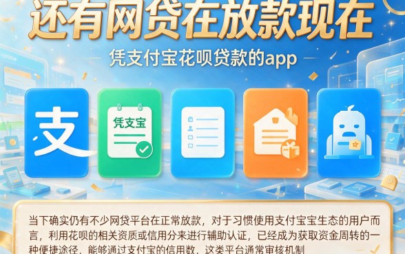 还有网贷在放款现在,陈列五个凭支付宝花呗贷款的app