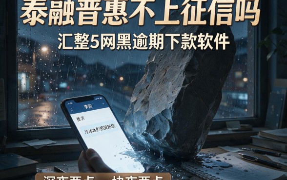泰融普惠不上征信吗,汇整5个网黑逾期下款软件