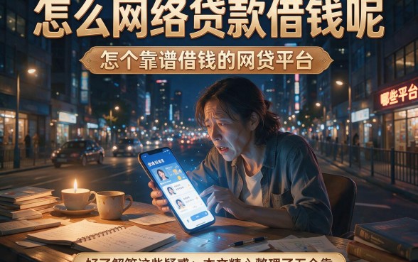 怎么网络贷款借钱呢,整理五个靠谱借钱的网贷平台