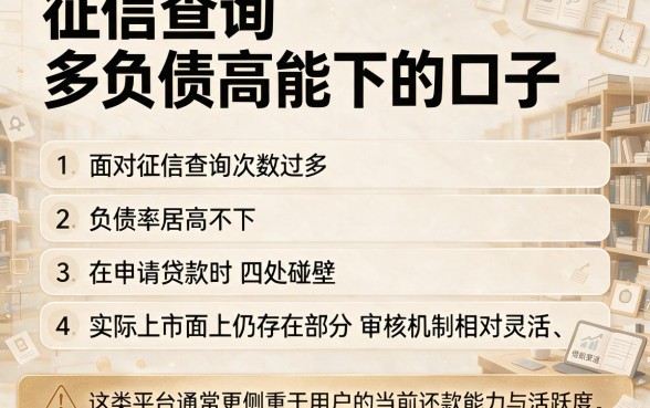 征信查询多负债高能下的口子,条列五个无视黑白的网贷app