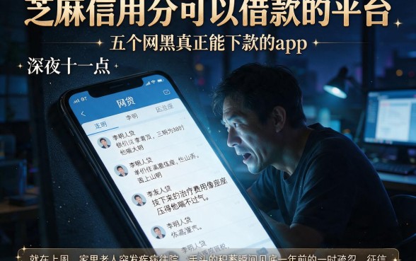 芝麻信用分可以借款的平台，详细阐述五个网黑真正能下款的app