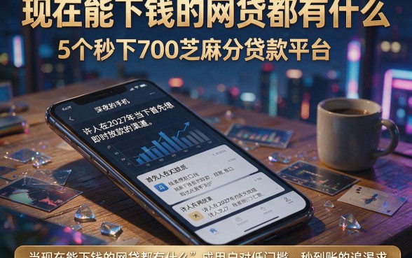 现在能下钱的网贷都有什么,详细阐述5个秒下700芝麻分贷款平台