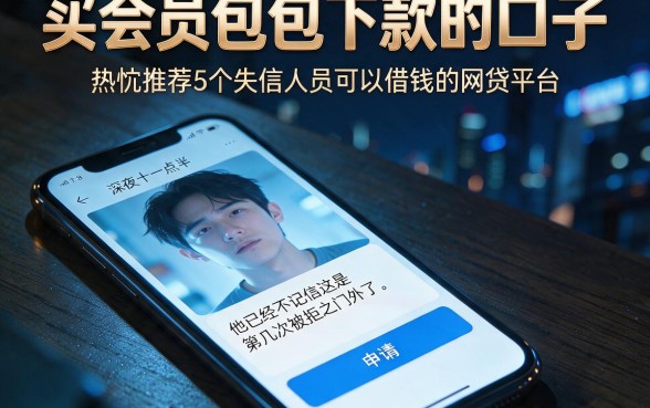 买会员包包下款的口子,热忱推荐5个失信人员可以借钱的网贷平台