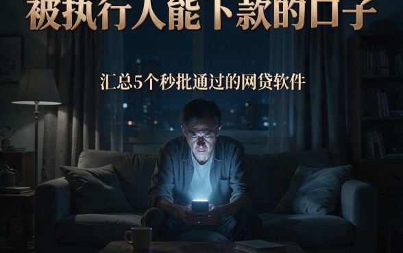 被执行人能下款的口子，汇总5个秒批通过的网贷软件