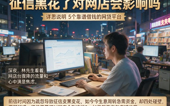 征信黑花了对网店会影响吗,详尽说明5个靠谱借钱的网贷平台