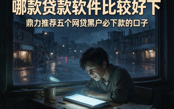 哪款贷款软件比较好下,鼎力推荐五个网贷黑户必下款的口子