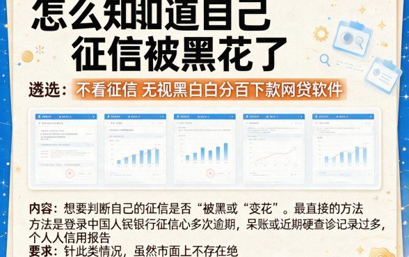 怎么知道自己征信被黑花了，遴选五个不看征信无视黑白百分百下款网贷软件