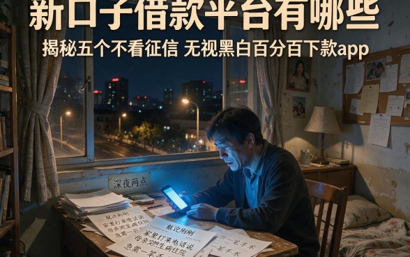 新口子借款平台有哪些,揭秘五个不看征信无视黑白百分百下款app