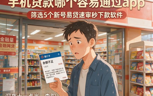 手机贷款哪个容易通过app,筛选5个新号易贷速审秒下款软件