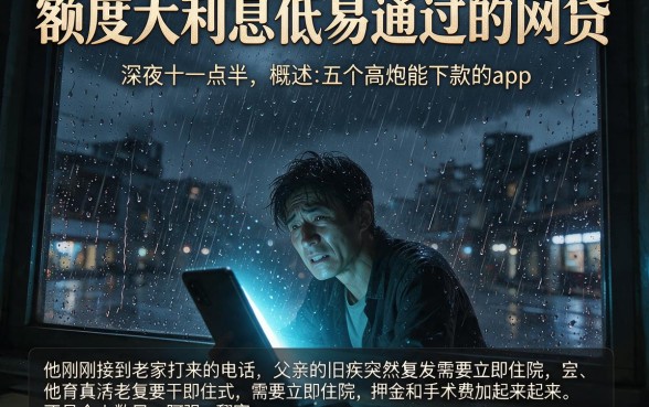 额度大利息低易通过的网贷,概括五个高炮能下款的app