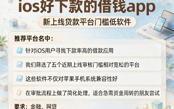 ios好下款的借钱app，梳理五个新上线贷款平台门槛低软件