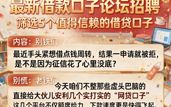 最新借款口子论坛招聘,筛选5个值得信赖的借贷口子