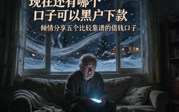 现在还有哪个口子可以黑户下款，倾情分享五个比较靠谱的借钱口子