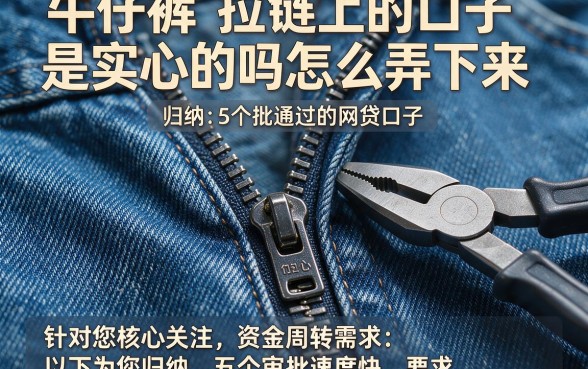 牛仔裤拉链上的口子是实心的吗怎么弄下来,归纳5个秒批通过的网贷口子