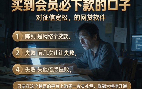 买到会员必下款的口子,陈列五个对征信宽松的网贷软件