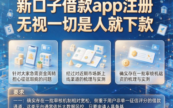 新口子借款app注册,理出5个无视一切是人就下款