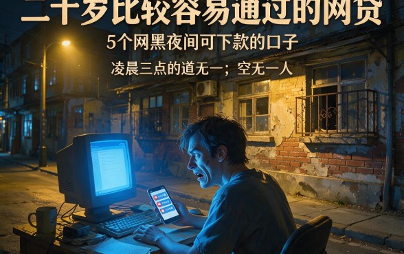 二十岁比较容易通过的网贷，详尽说明5个网黑夜间可下款的口子