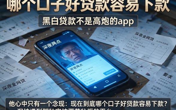 哪个口子好贷款容易下款,罗列五个黑白贷款不是高炮的app