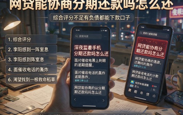 网贷能协商分期还款吗怎么还,详细阐述五个综合评分不足有负债都能下款口子