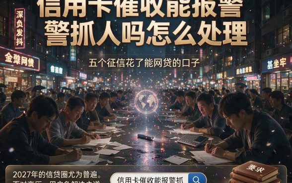 信用卡催收能报警抓人吗怎么处理,筛选五个征信花了能网贷的口子