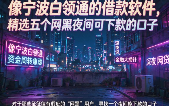 像宁波白领通的借款软件,精选五个网黑夜间可下款的口子