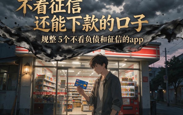 不看征信还能下款的口子，规整5个不看负债和征信的app