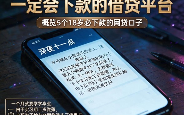 一定会下款的借贷平台，概览5个18岁必下款的网贷口子