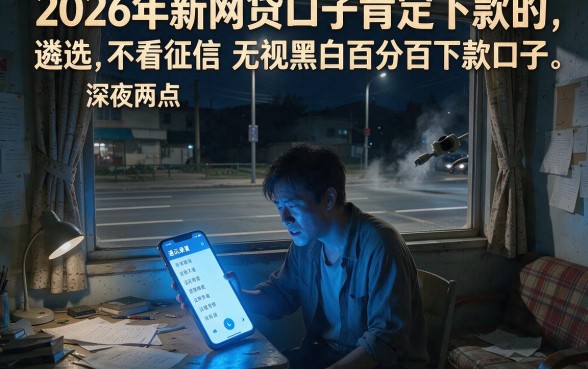 2026年新网贷口子肯定下款的,遴选五个不看征信无视黑白百分百下款口子