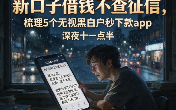 新口子借钱不查征信,梳理5个无视黑白户秒下款app