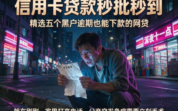 信用卡贷款秒批秒到，精选五个黑户逾期也能下款的网贷