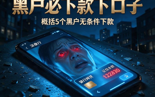 黑户必下款下口子，概括5个黑户无条件下款的app