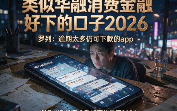 类似华融消费金融好下的口子2026,罗列五个逾期太多仍可下款的app