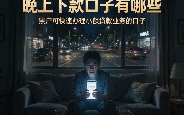晚上下款口子有哪些,详细阐述五个黑户可快速办理小额贷款业务的口子