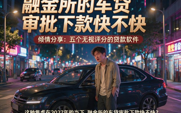 融金所的车贷审批下款快不快,倾情分享五个无视评分的贷款软件