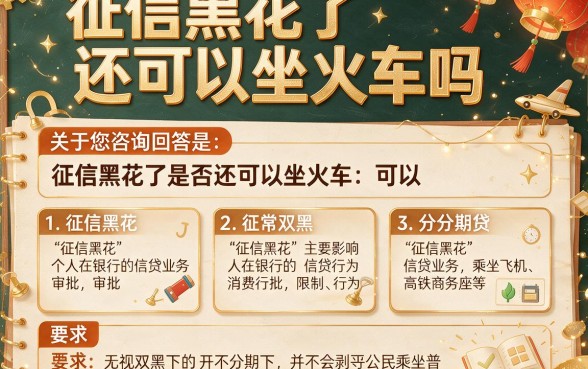 征信黑花了还可以坐火车吗,归纳五个无视双黑能下的分期贷