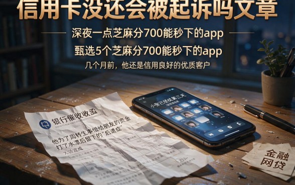 信用卡没还会被起诉吗文章,甄选5个芝麻分700能秒下的app